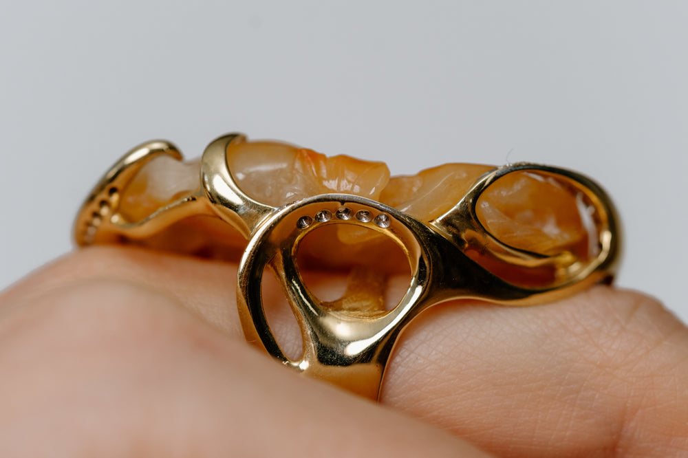 Carved Jade Ring