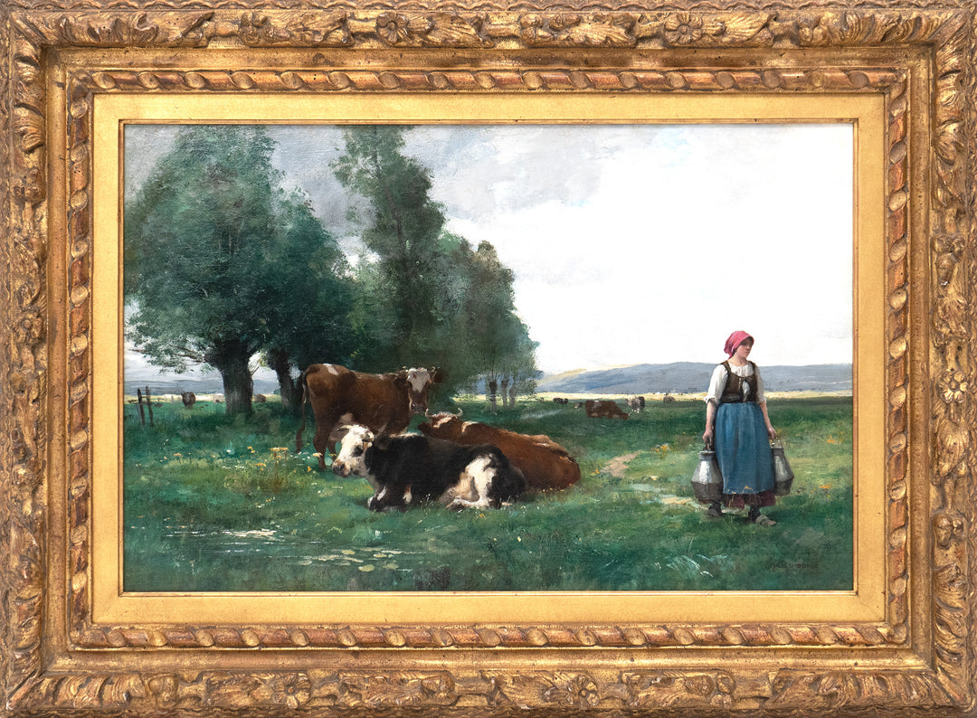The Milkmaid (La Laitiére), (1900) by Julien Dupré