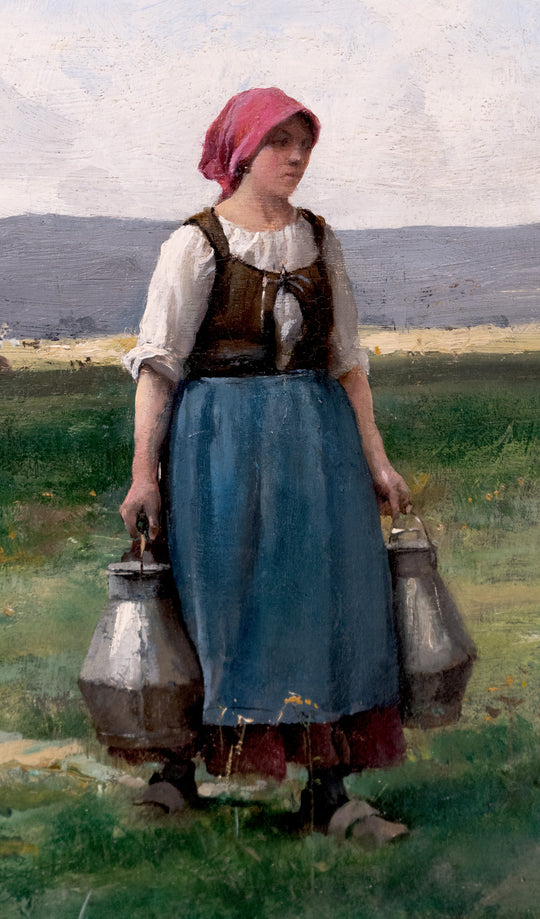 The Milkmaid (La Laitiére), (1900) by Julien Dupré