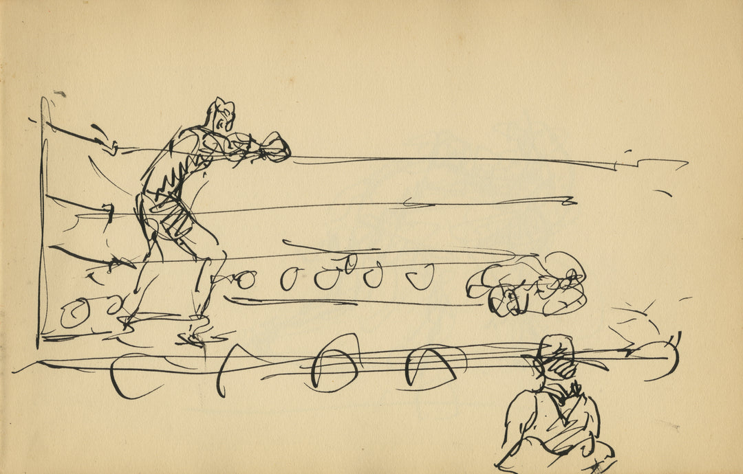 “And in This Corner!” by Mahonri Young