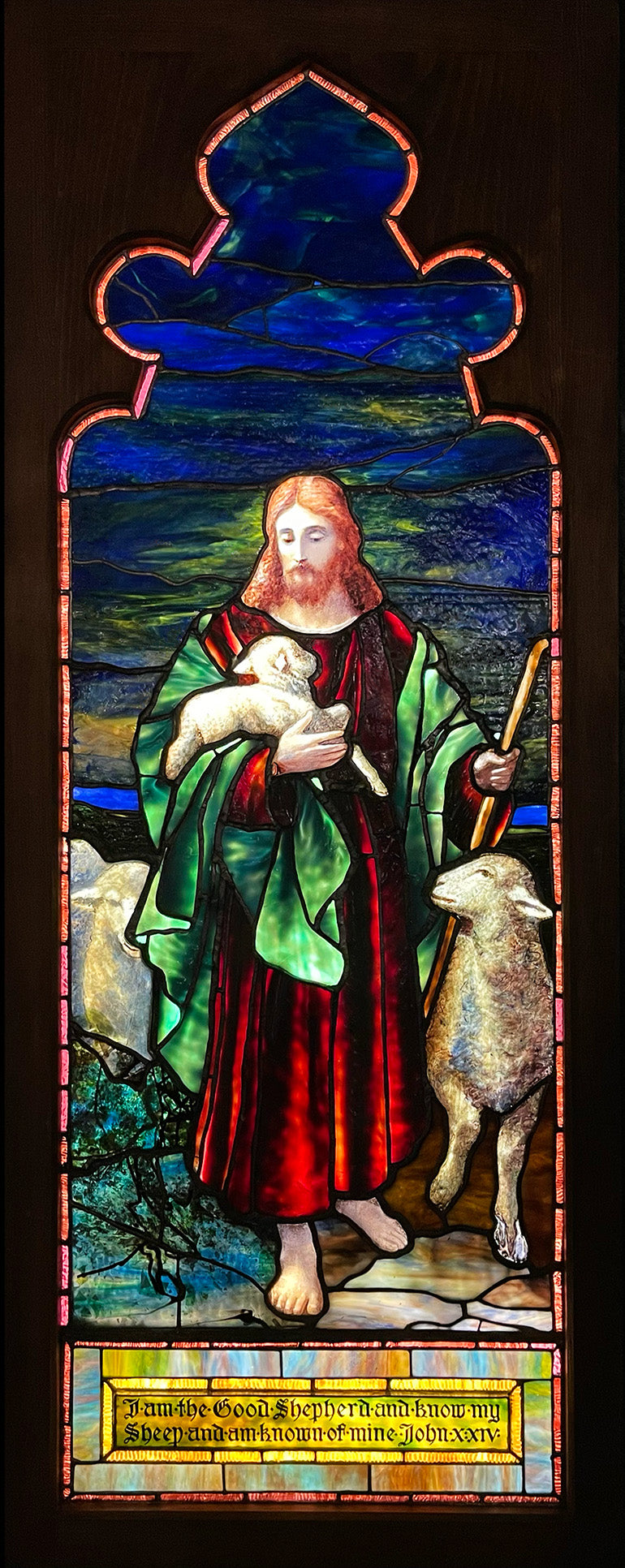 The Good Shepherd, Tiffany Stained-Glass Window