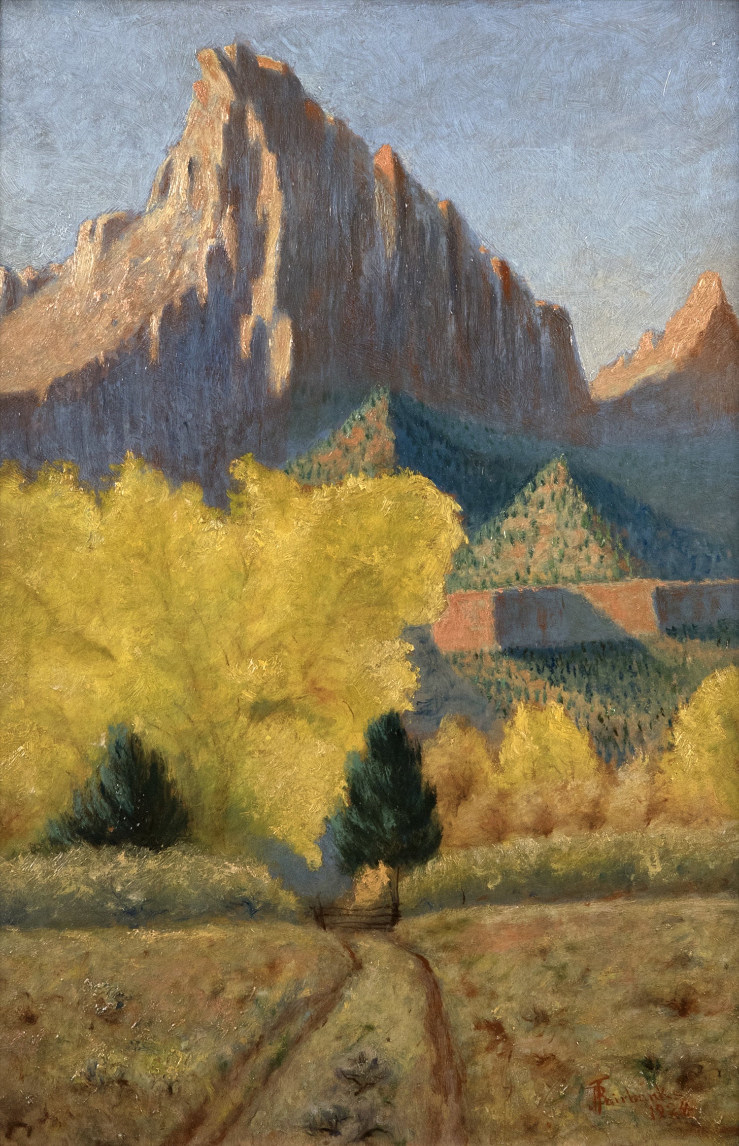 The Court of the Patriarchs, Zion National Park (1924) by JB Fairbanks