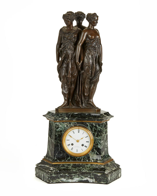 French Three Graces Mantel Clock