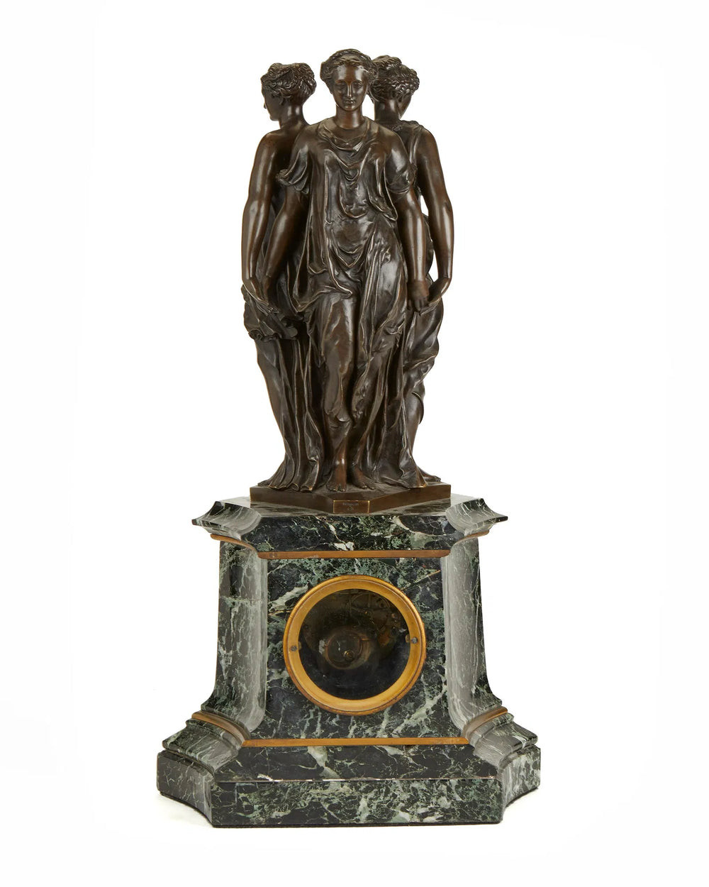 French Three Graces Mantel Clock