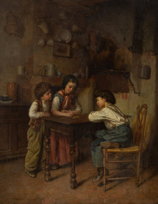 A Game of Spillikins by Paul Seignac