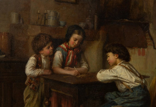 A Game of Spillikins by Paul Seignac