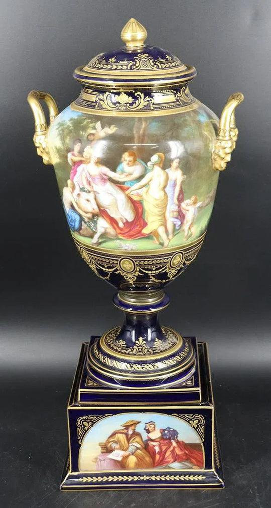 Royal Vienna Porcelain Covered Urn