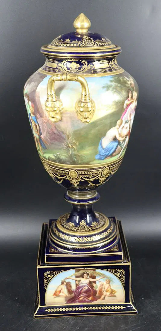 Royal Vienna Porcelain Covered Urn