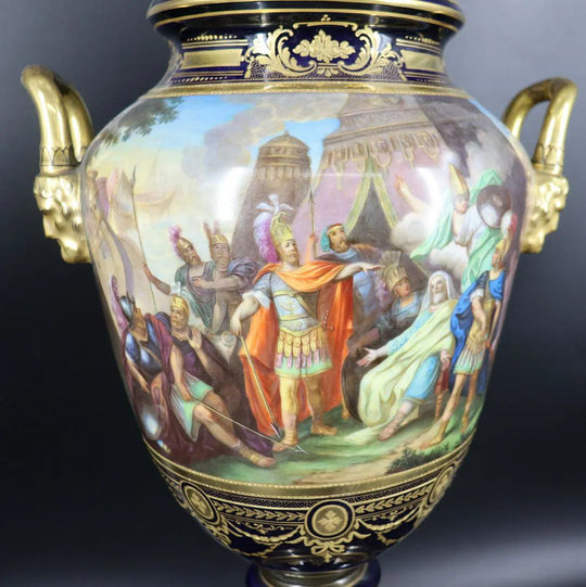Royal Vienna Porcelain Covered Urn