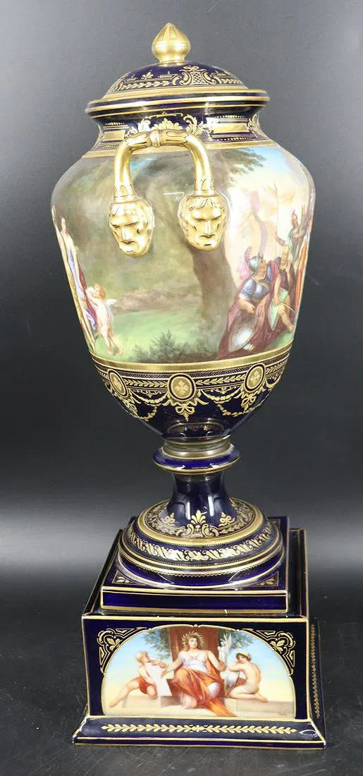 Royal Vienna Porcelain Covered Urn