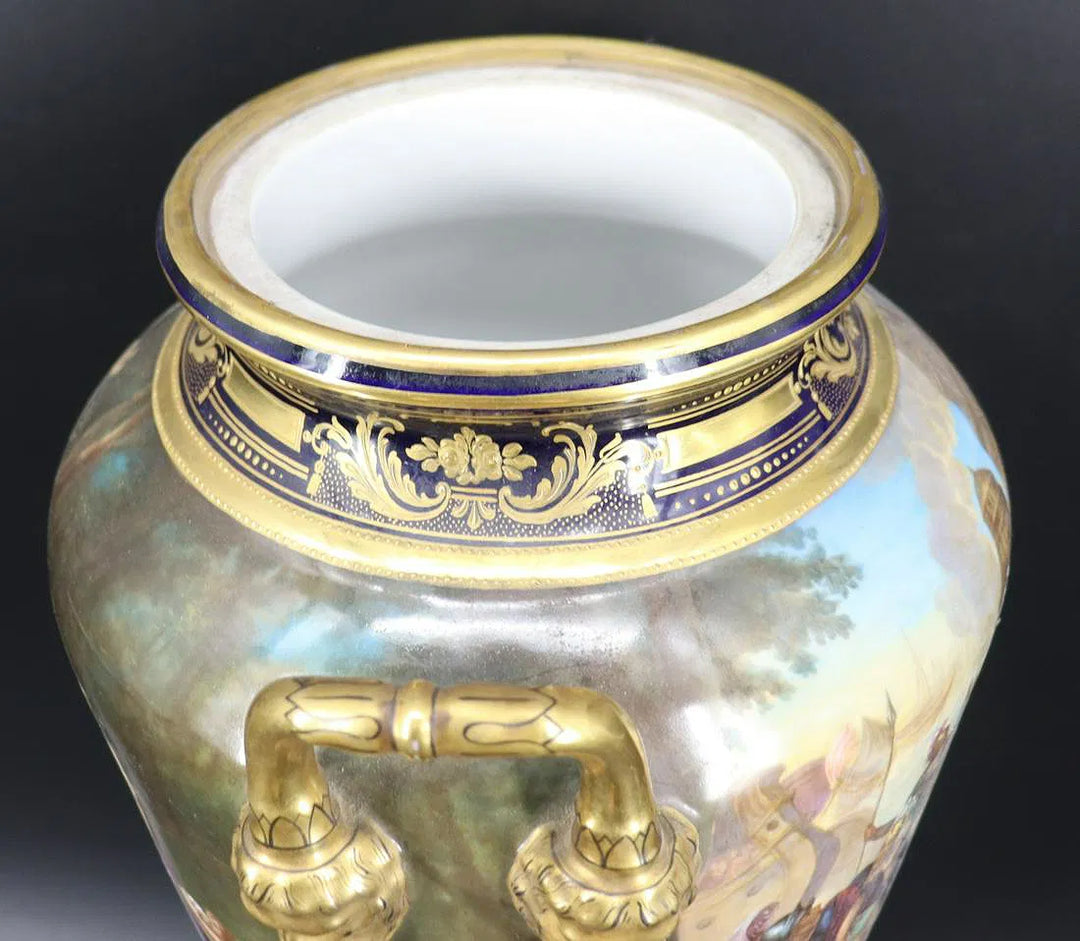 Royal Vienna Porcelain Covered Urn