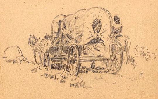 Navajo Wagon by Maynard Dixon