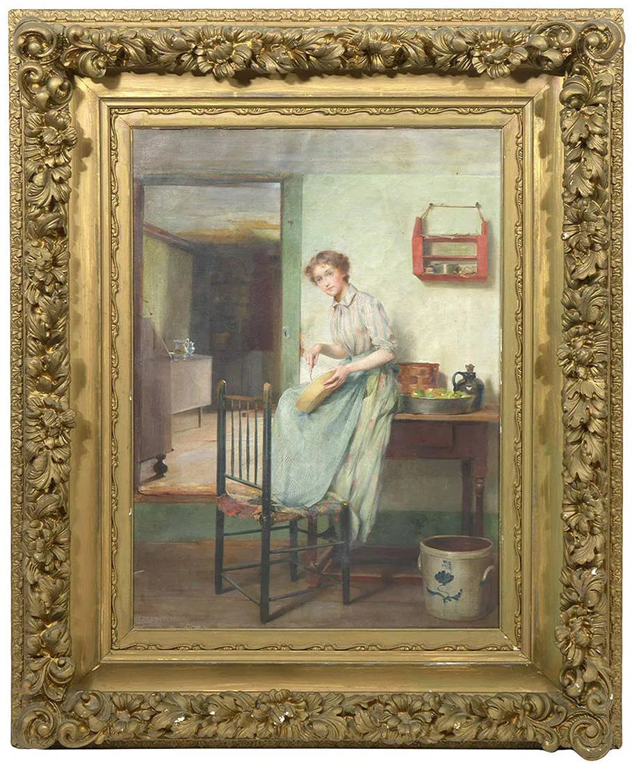 Interior Scene with Young Woman Francis Coates Jones