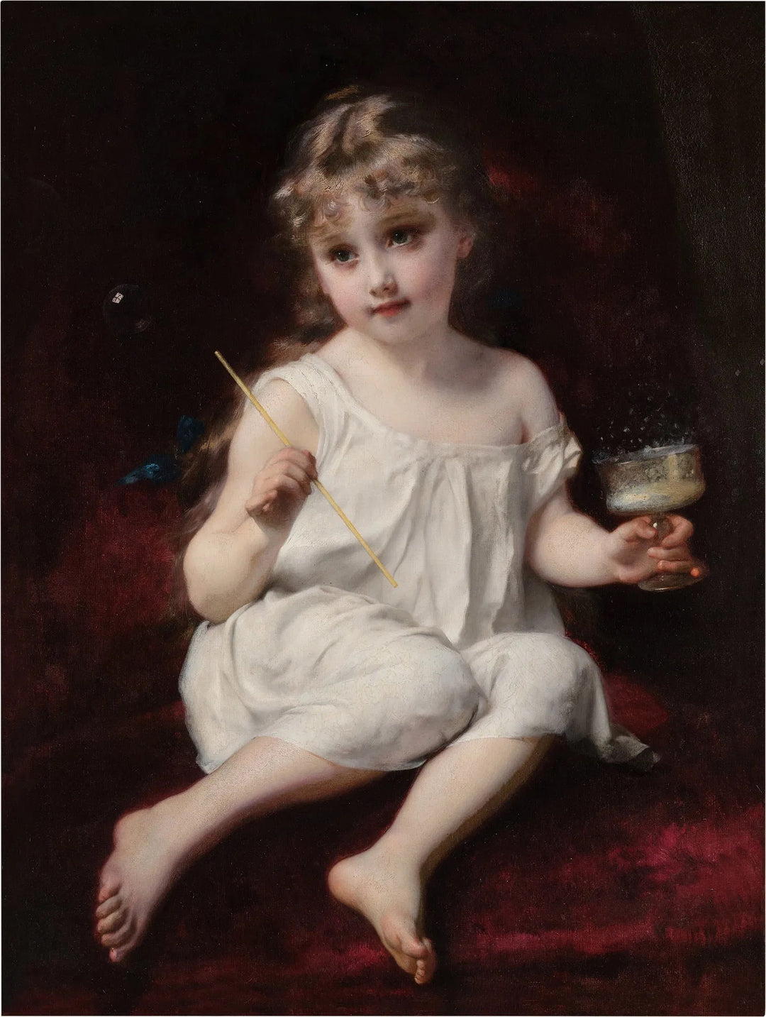 Les Bulles de Savon (Soap Bubbles) by Adolphe Piot