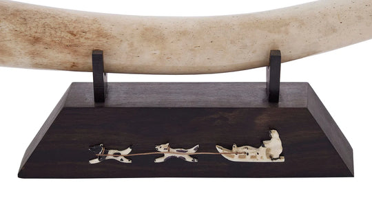 Eskimo Oosik with Carved Ivory End Caps