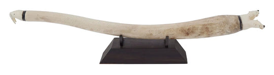 Eskimo Oosik with Carved Ivory End Caps