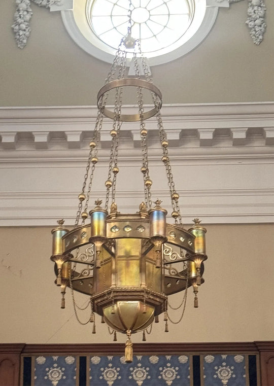 Monumental Chandelier by Tiffany Studios