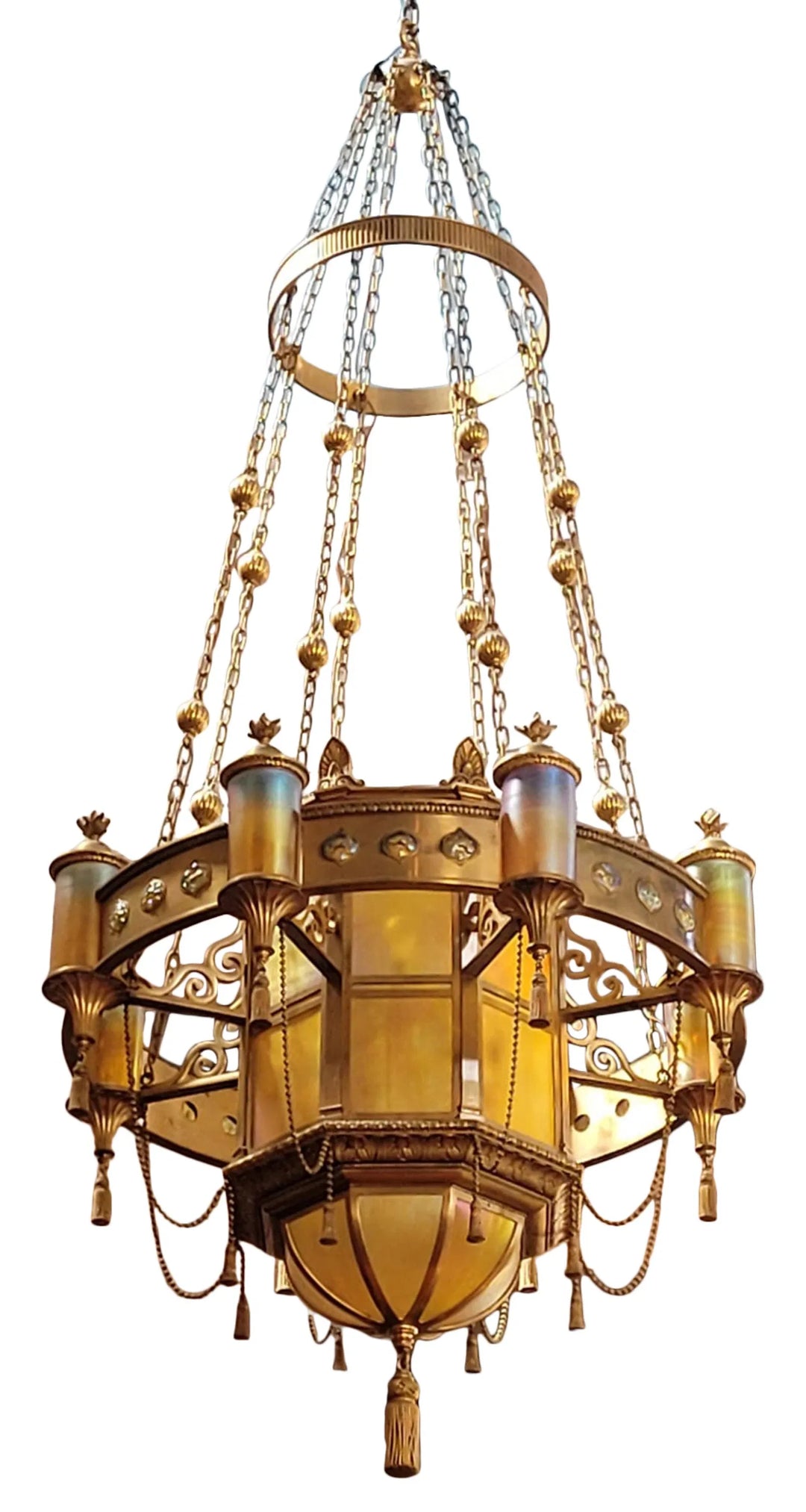 Monumental Chandelier by Tiffany Studios