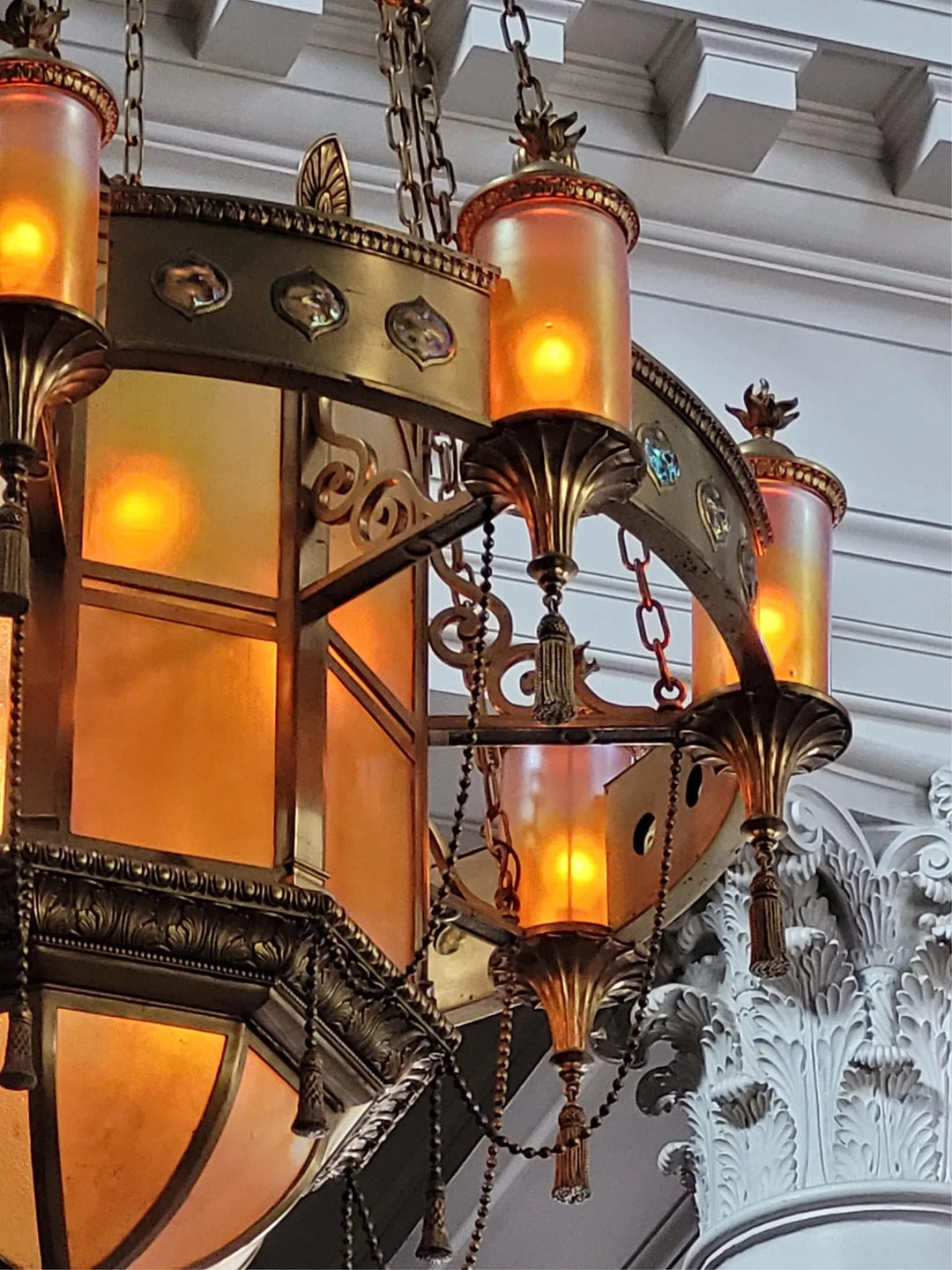 Monumental Chandelier by Tiffany Studios
