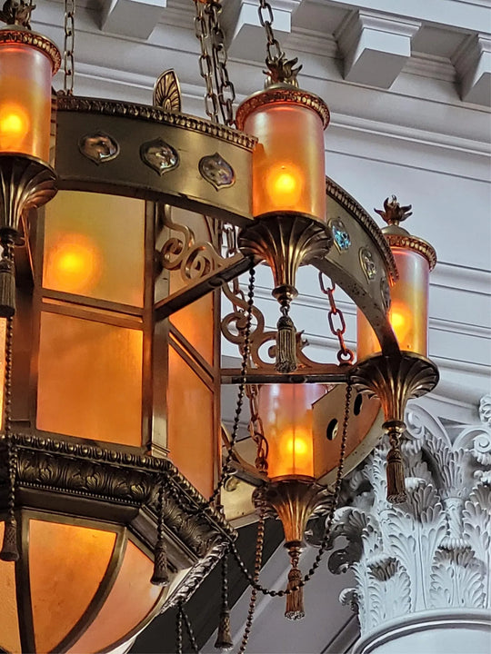 Monumental Chandelier by Tiffany Studios