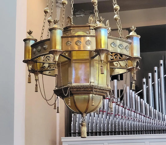 Monumental Chandelier by Tiffany Studios