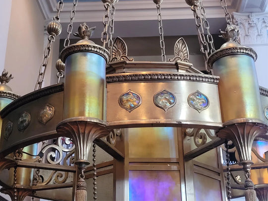 Monumental Chandelier by Tiffany Studios