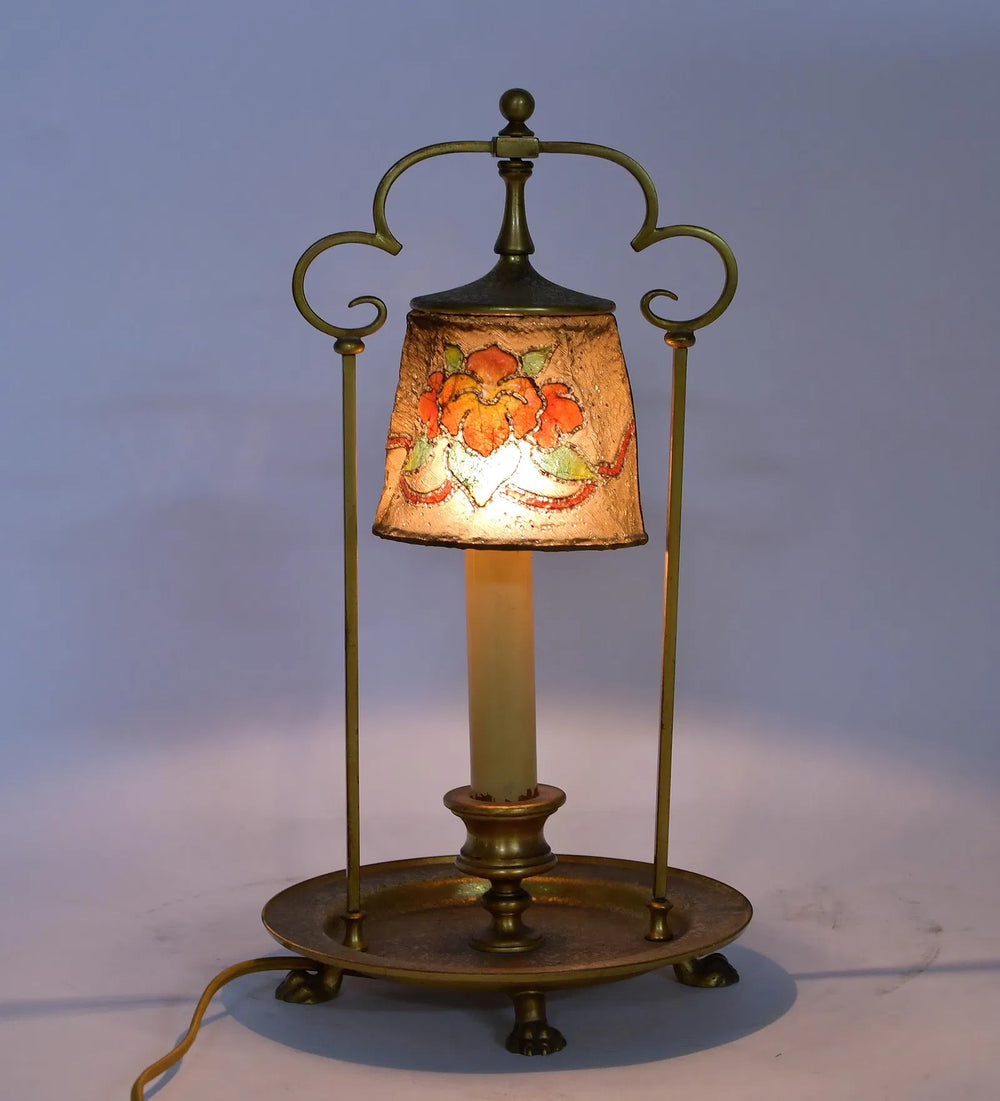 Tiffany Doré Gilt Boudoir Lamp