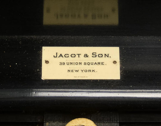Jacot & Son Cylinder Music Box on Original Stand