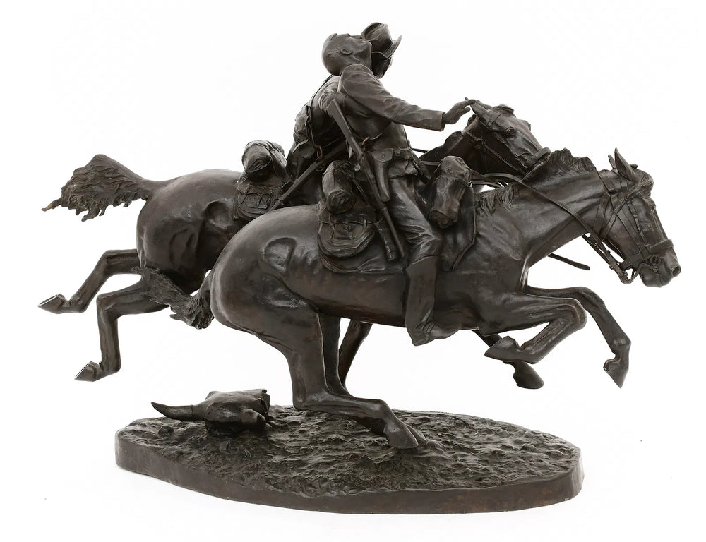 The Wounded Bunkie by Frederic Remington