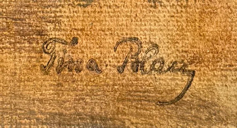 Traveler with Walking Stick by Tina Blau