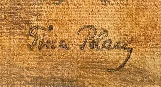 Traveler with Walking Stick by Tina Blau