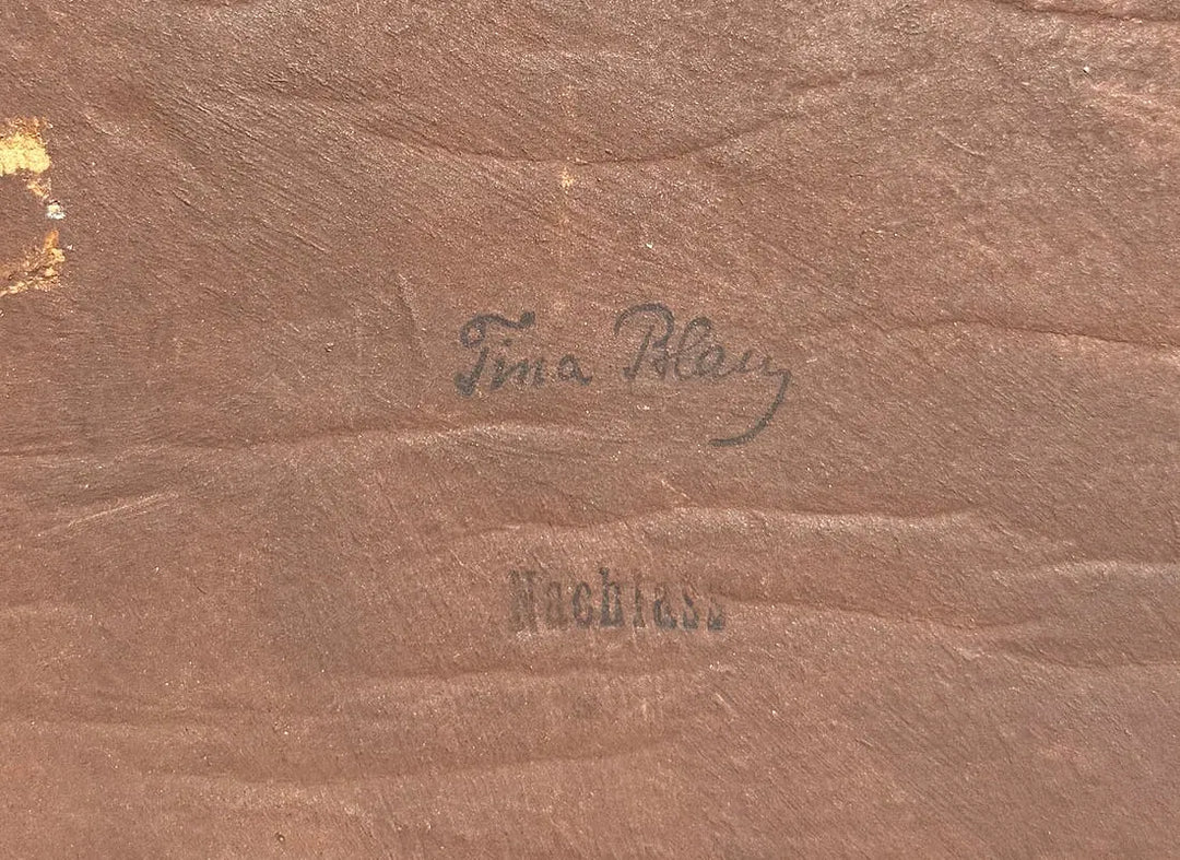 Traveler with Walking Stick by Tina Blau