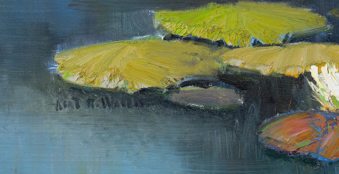 Pondscape with Lilypads by Kent Wallis