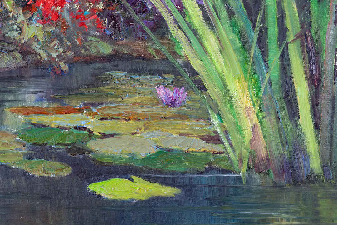 Pondscape with Lilypads by Kent Wallis