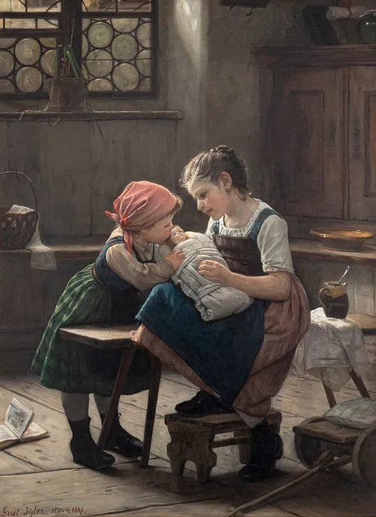Playing Mother by Gustav Igler