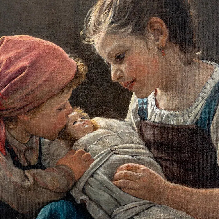 Playing Mother by Gustav Igler
