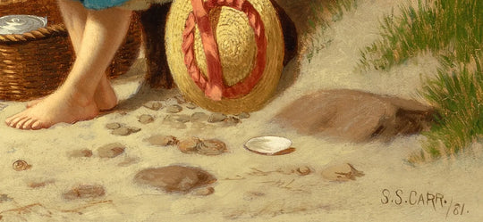 Young Girl at Seashore by Samuel S. Carr