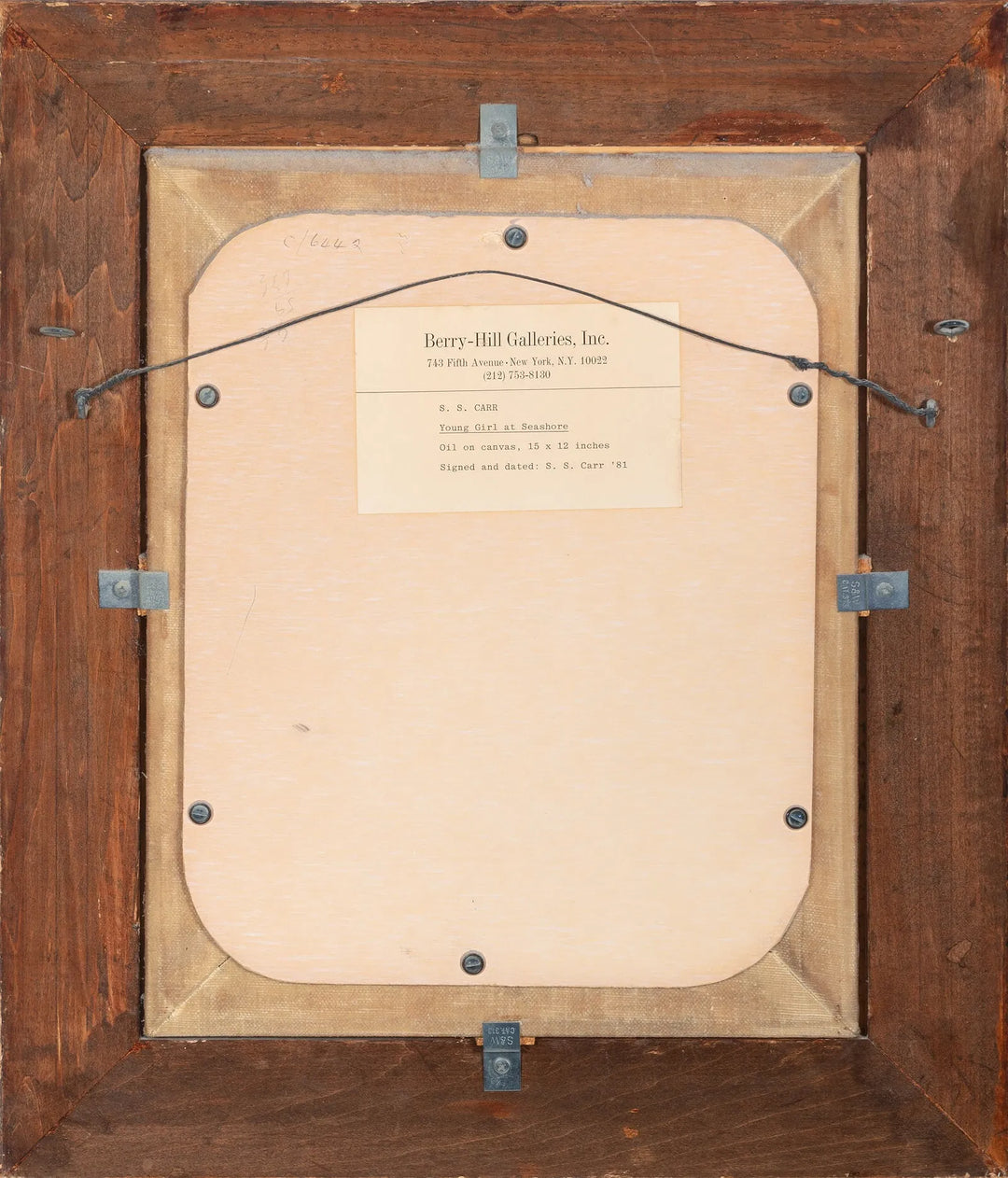 Young Girl at Seashore by Samuel S. Carr