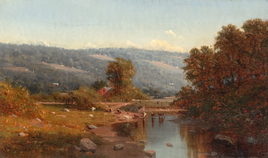 Cows Watering Near the River’s Edge by William Bruce