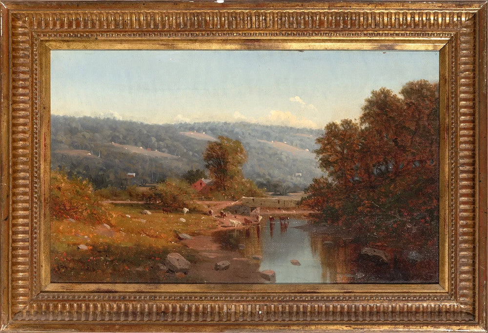 Cows Watering Near the River’s Edge by William Bruce