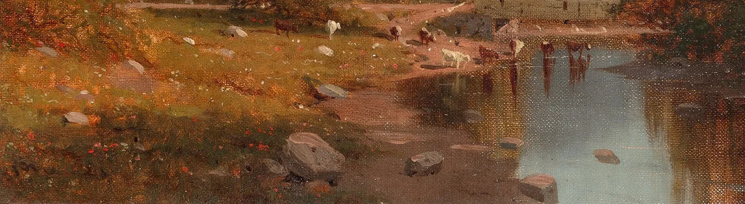 Cows Watering Near the River’s Edge by William Bruce