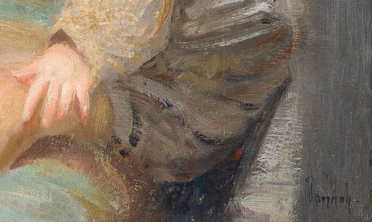 The Baby’s Bottle by Robert Vonnoh