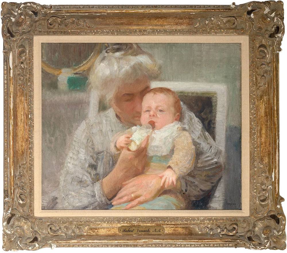 The Baby’s Bottle by Robert Vonnoh