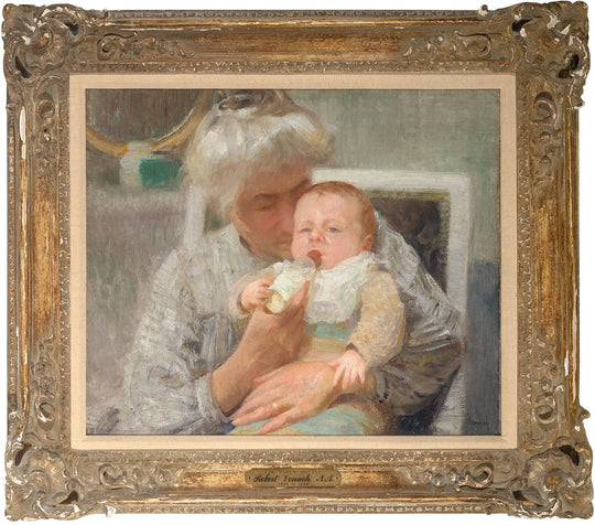 The Baby’s Bottle by Robert Vonnoh