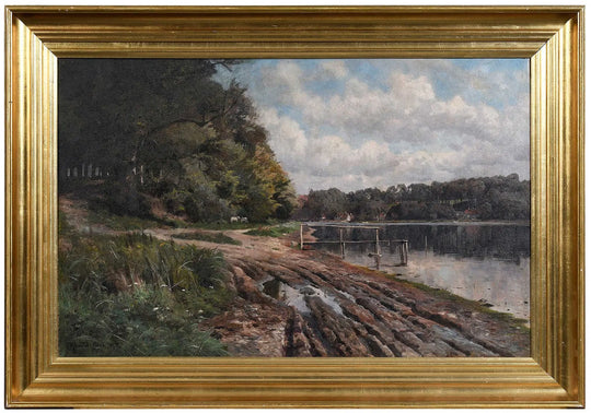 By the Lake, in Fanø, Denmark by Peder Mønsted