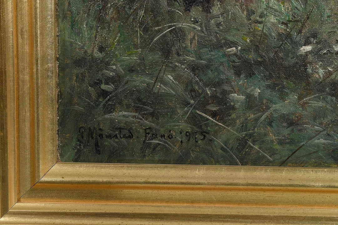 By the Lake, in Fanø, Denmark by Peder Mønsted