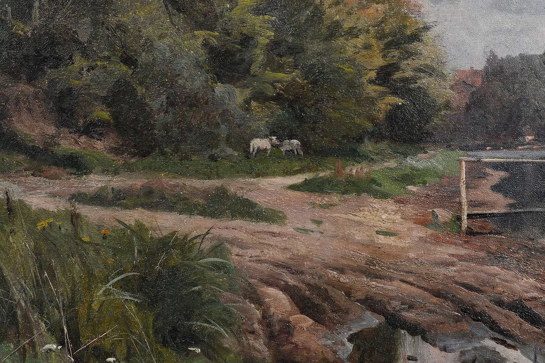 By the Lake, in Fanø, Denmark by Peder Mønsted