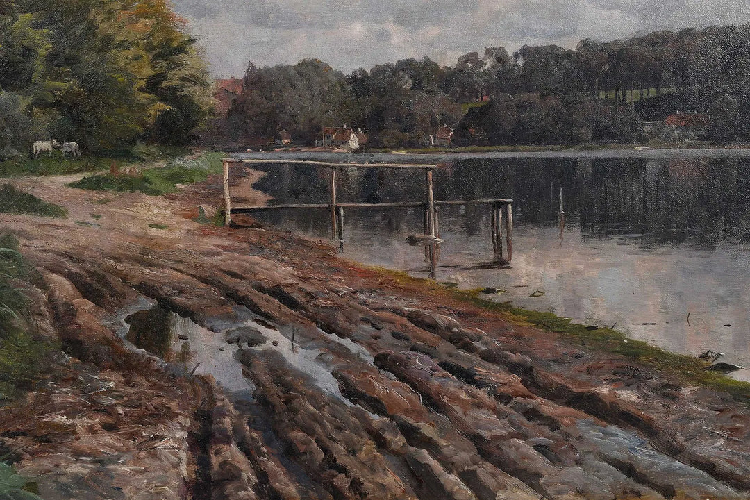 By the Lake, in Fanø, Denmark by Peder Mønsted