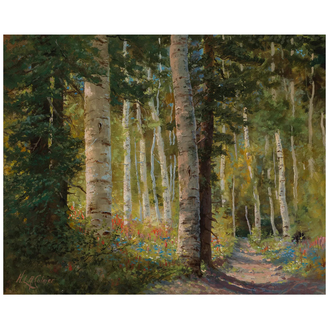 Aspens by Henry Lavender Adolphus Culmer
