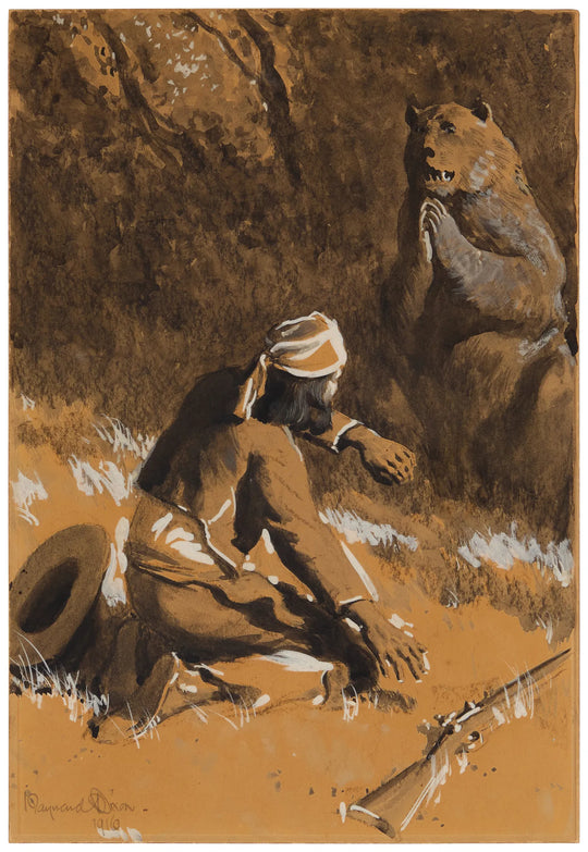 Hunter and Bear by Maynard Dixon